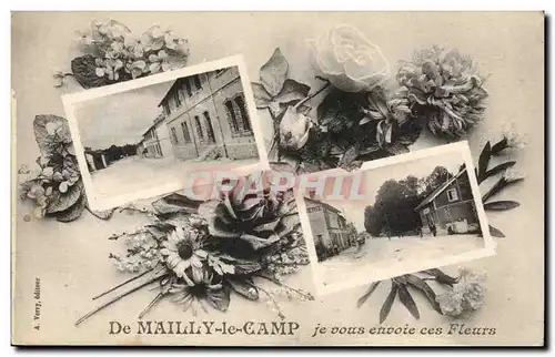De Mailly le Camp - Je vous envoie ses fleurs - Cartes postales