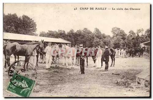 Camp de Mailly - La visite des Chevaux - Ansichtskarte AK