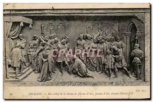 Orleans - Bas Relief de la Statue Jeanne d&#39Arc - Cartes postales