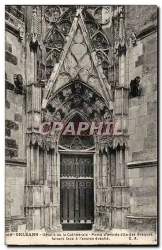 Orleans - Details de la Cathedrale - Porte d&#39Entree - Ansichtskarte AK