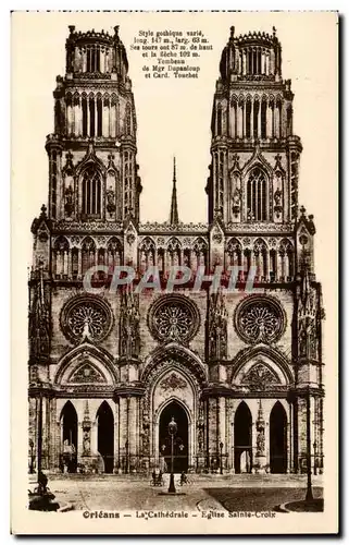 Orleans - La Cathedrale - Eglise Sainte Croix - Ansichtskarte AK