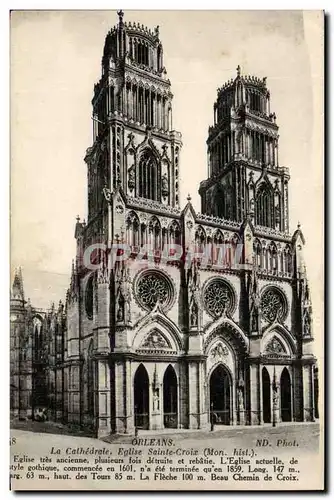 Orleans - La Cathedrale - Eglise Sainte Croix - Ansichtskarte AK