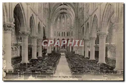 Orleans - Interieur de l&#39Eglise Saint Paterne - Ansichtskarte AK