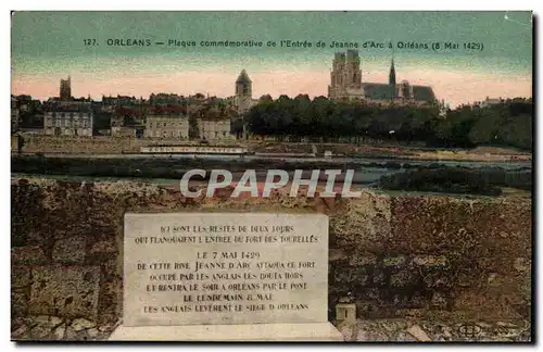 Orleans - Plaque Commemorative de l&#39Entree de Jeanne d&#39Arc a Orleans - Cartes postales