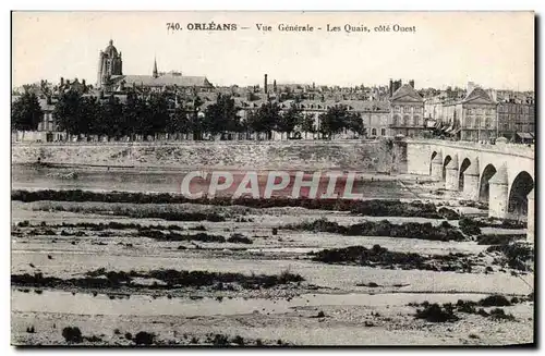 Orleans - Vue Generale - Les Quais cote Ouest - Ansichtskarte AK