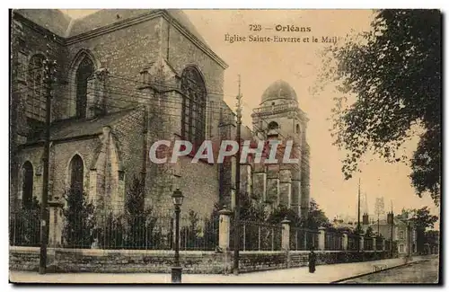 Orleans - Eglise Sainte Euvert et le Mail - - Ansichtskarte AK