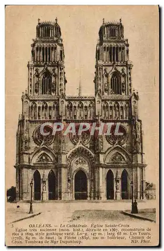 Orleans Cartes postales La cathedrale Eglise sAinte CRoix