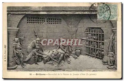 Orleans Ansichtskarte AK Bas relief de la statue de Jeanne d&#39arc (la prison)