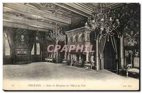 Orleans Cartes postales Salon de reception de l'hotel de ville