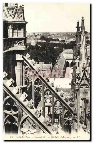 Orleans Cartes postales Cathedrale (details d&#39arceaux)