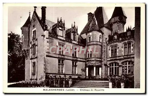 Malesherbes Ansichtskarte AK Chateau de Rouville