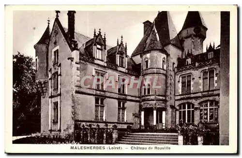 Malesherbes Cartes postales Chateau de Rouville