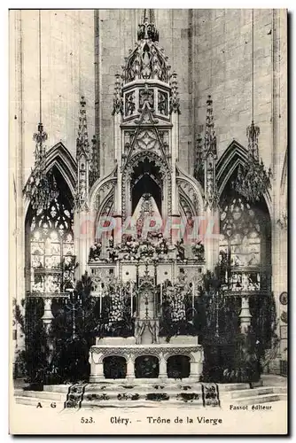 Clery Cartes postales Trone de la vierge