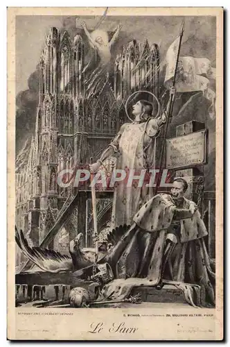 Cartes postales Le sacre Jeanne d'arc