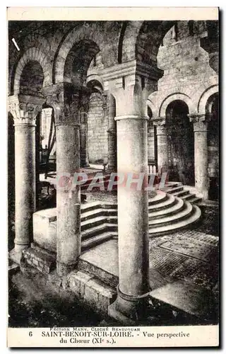 Saint Benoit sur Loire Cartes postales Vue perspective du choeur