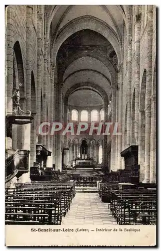 Saint Benoit sur Loire Ansichtskarte AK Interieur de la basilique