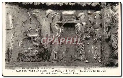 Saint Benoit sur Loire Cartes postales La porte Nord Translation des reliques de Saint Benoit Arrivee a Fleury