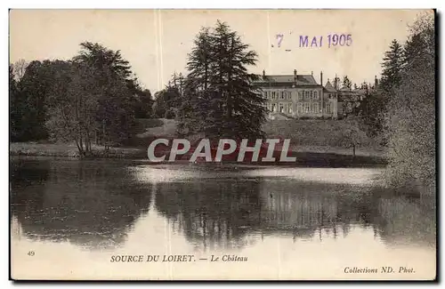 Cartes postales Source du Loiret Le chateau