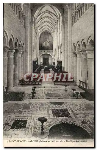 Saint Benoit sur Loire Ansichtskarte AK Interieur de la basilique