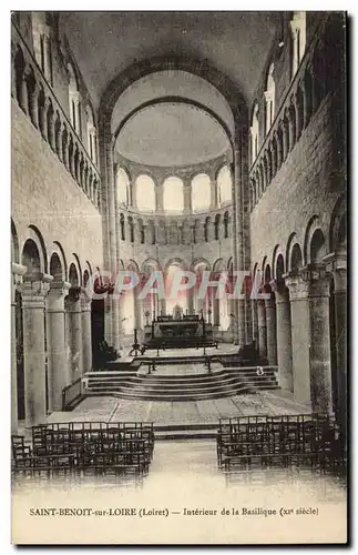 Saint Benoit sur Loire Ansichtskarte AK Interieur de la basilique