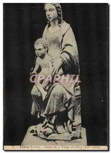 Clery Cartes postales Statue de la vierge de Clery