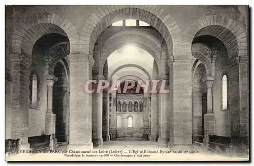 Germigny des PRes pres Chateauneuf sur Loire Ansichtskarte AK Eglise Romano byzantine