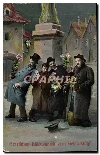 Cartes postales Fantaisie Herzlichen gluckwunsch zum Geburstag Anniversaire