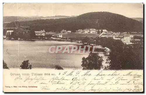 Cartes postales Gruss vom Titisee Schwarzwald