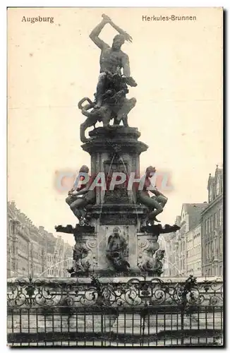 Cartes postales Augsburg Herkules Brunnen