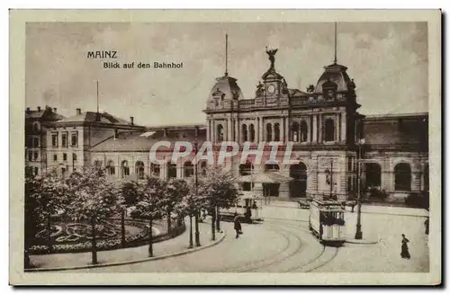 Cartes postales Mainz Blick auf den Bahnhof