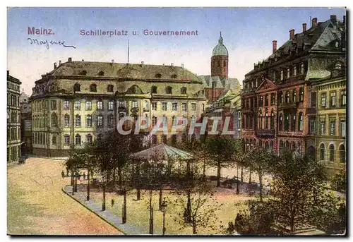 Cartes postales Mainz Schillerplatz u Governement