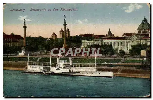 Cartes postales Dusseldorf Rheinpartie an dem Kunstpalast