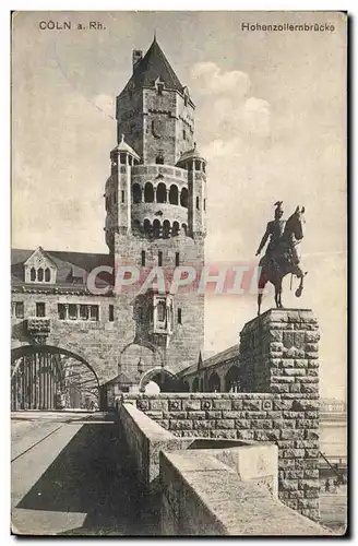 Cartes postales Koln Hohenzollernbrucke