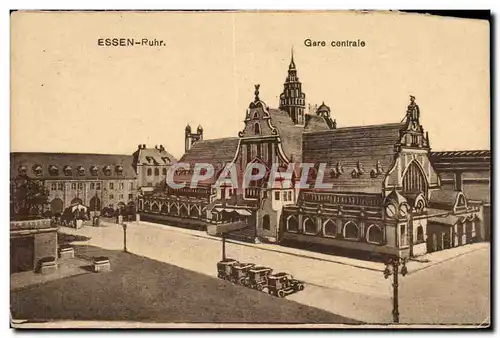 Cartes postales Essen Gare centrale