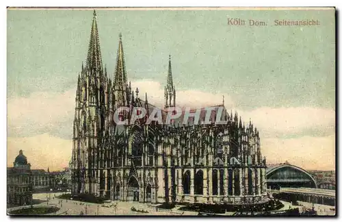 Cartes postales Koln Dom Seitenansicht