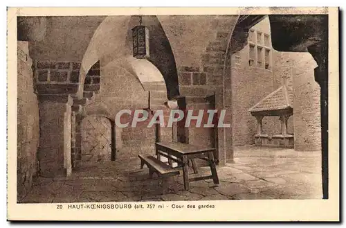 Cartes postales Haut Koenigsbourg Cour des gardes