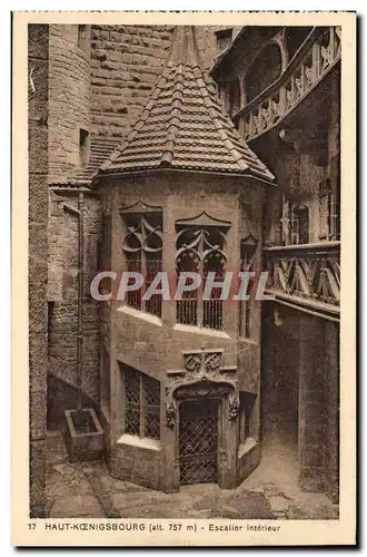 Haut Koenigsbourg Cartes postales Escalier interieur