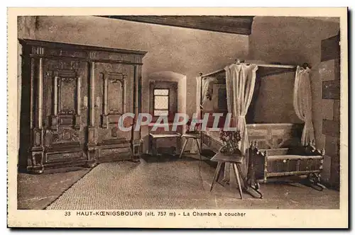 Haut Koenigsbourg Cartes postales La chambre a coucher