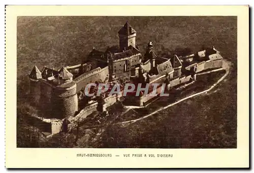 Haut Koenigsbourg Cartes postales Vue prise a vol d'oiseau