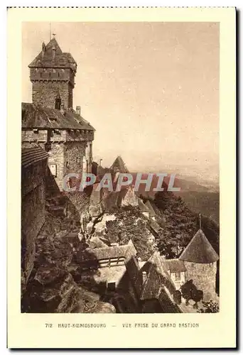 Haut Koenigsbourg Cartes postales Vue prise du grand bastion