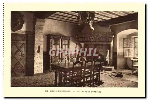 Haut Koenigsbourg Cartes postales La chambre lorraine