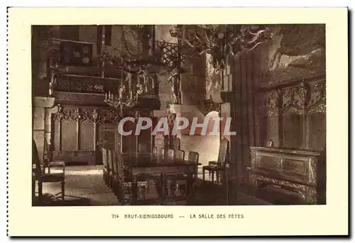 Haut Koenigsbourg Cartes postales La salle des fetes