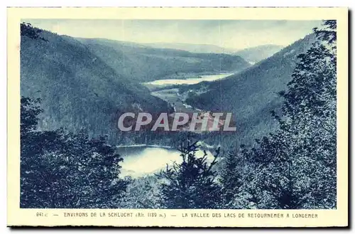 Ansichtskarte AK Environs de la Schlucht (1139m) La vallee des lacs de Retournemer a longemer