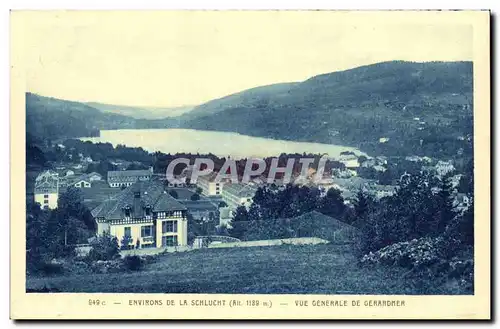 Cartes postales Environs de la Schlucht Vue generale de Gerardmer