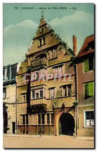 Colmar Cartes postales Maison des tetes (1609)