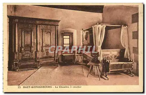 Haut koenigsbourg Ansichtskarte AK La chambre a coucher