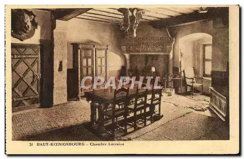 Haut koenigsbourg Cartes postales Chambre lorraine