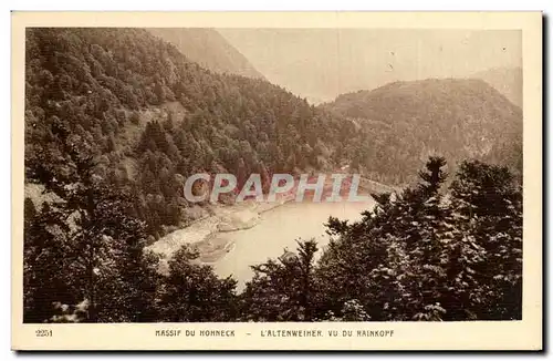 Massif du Hohneck Ansichtskarte AK L&#39altenweiher vu du Rainkopf