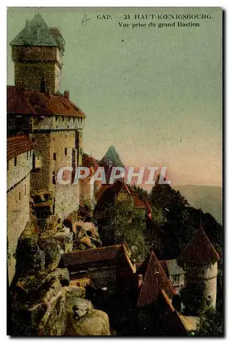 Haut koenigsbourg Cartes postales Vue prise du grand bastion