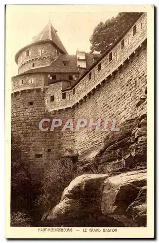 Haut koenigsbourg Ansichtskarte AK Le grand bastion